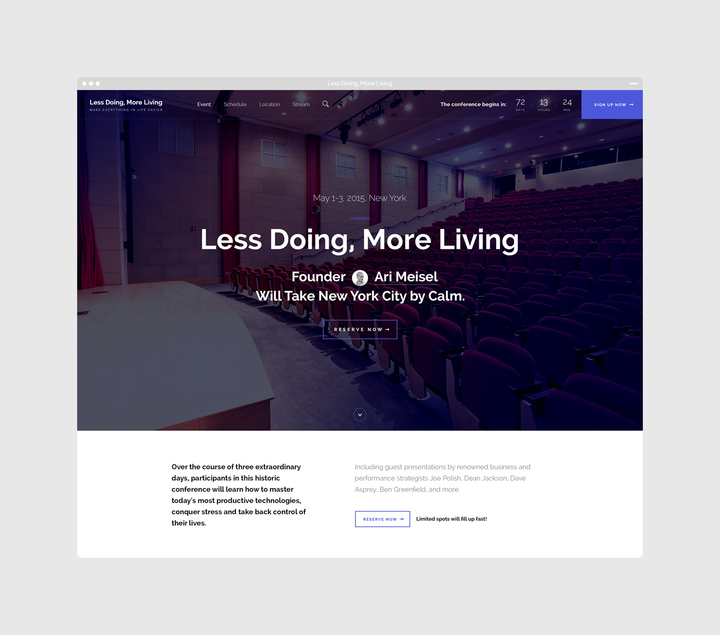 Less Doing, More Living Case Study